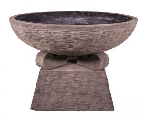Stone Bowl Pedestal Pots